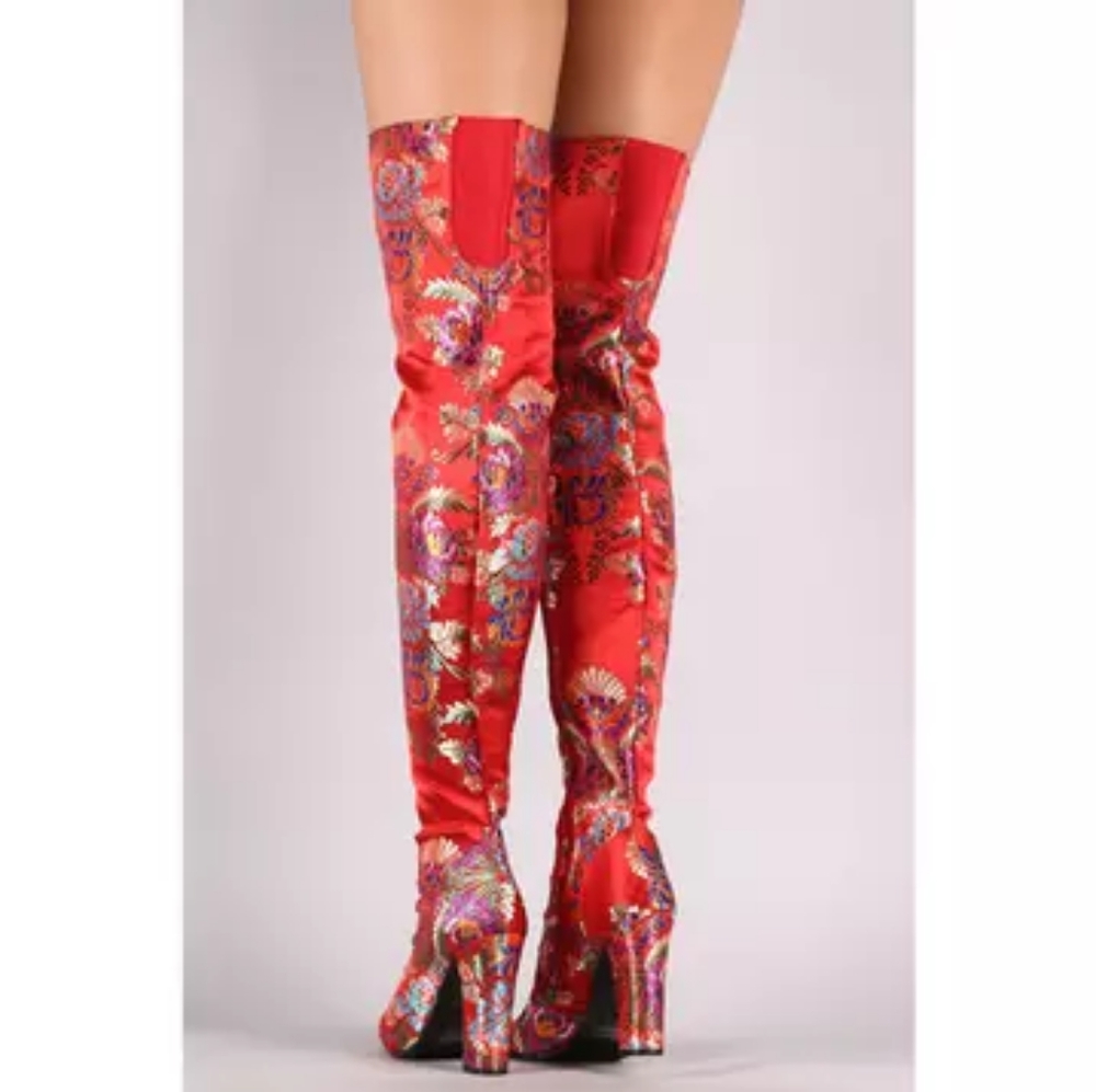 Chunky Heel Peep Toe